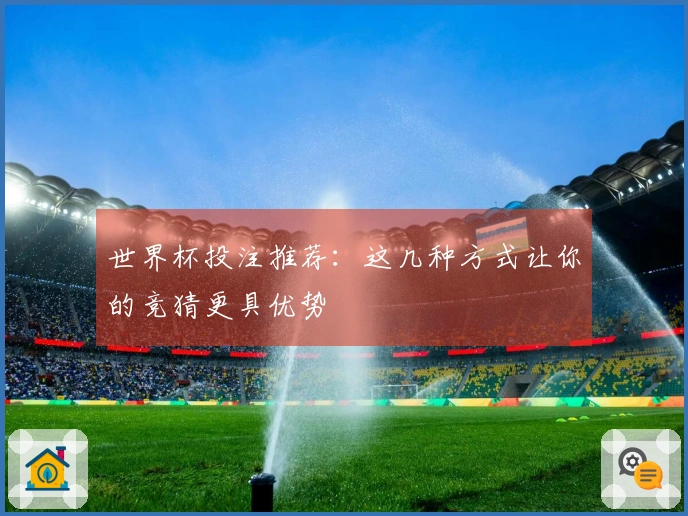 世界杯投注推荐：这几种方式让你的竞猜更具优势