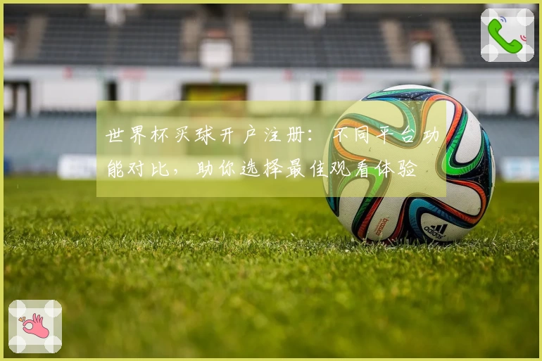 世界杯买球开户注册：不同平台功能对比，助你选择最佳观看体验